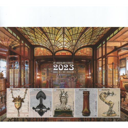 Belgique Timbre L' Art Nouveau 2023