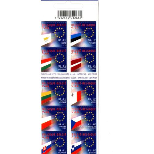 Belgique Timbres Élargissement De L'union Européenne 2004