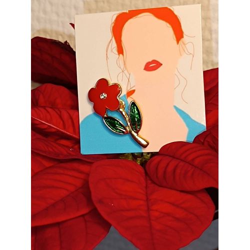 Broche Fleur Acier Inoxydable ¿¿ Vintage