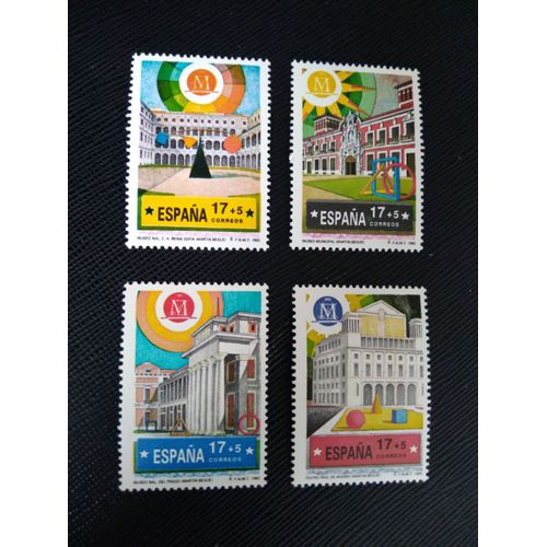 Timbre Espagne Yt 2824 A 2827 Série : Madrid. La Capitale Européenne De La Culture 1992 ( 061208 )
