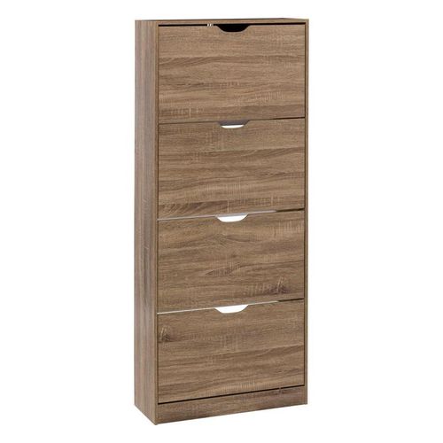 Range-Chaussures À 4 Tiroirs En Bois - Marron - 24 Paires
