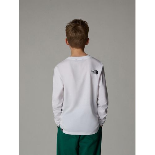 Tee Shirt Manches Longues The North Face Teen Easy L/S Tee Blanc