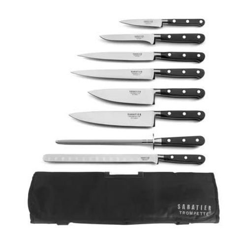 Sabatier Trompette - Origin - Valise Hôtelière 8 Couteaux De Cuisine - Gris