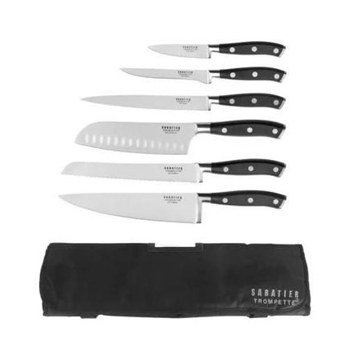 Sabatier Trompette - Vulcano - Valise Hôtelière 6 Couteaux De Cuisine - Gris