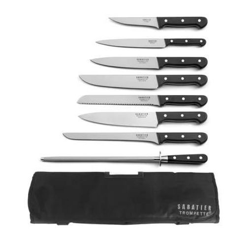 Sabatier Trompette - Universal - Valise Hôtelière 8 Couteaux De Cuisine - Gris