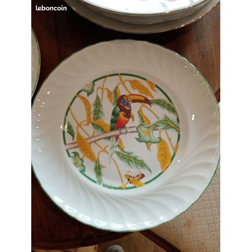 3 Assiettes Toucan 25 Cm Diamètre