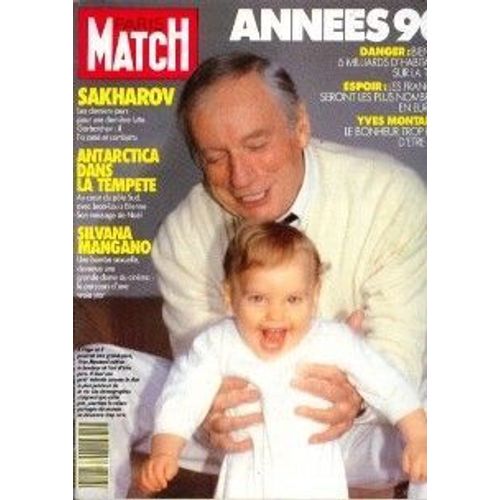 Paris Match  N° 2118 : Yves Montand En Couverture. Silvana Mangano