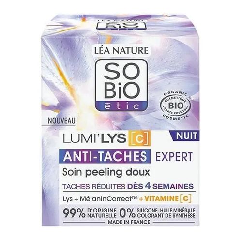 Léa Nature So Bio Étic Lumilys C Soin Nuit Peeling Doux Bio 50ml 