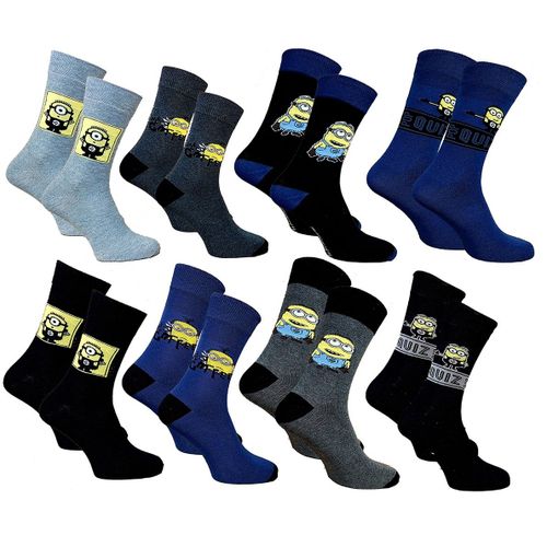 Chaussettes Pack Homme Minions Pack De 8 Paires 3667