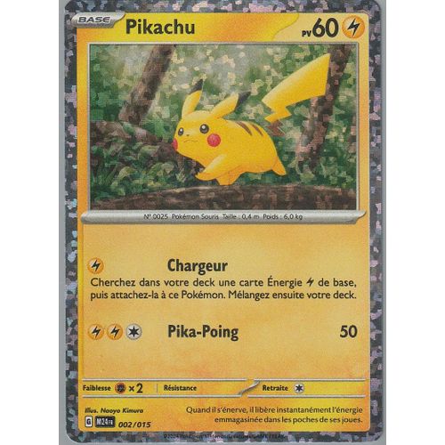 Carte Pokémon - Pikachu - 002/015 - Holo - Mac-Do 2024