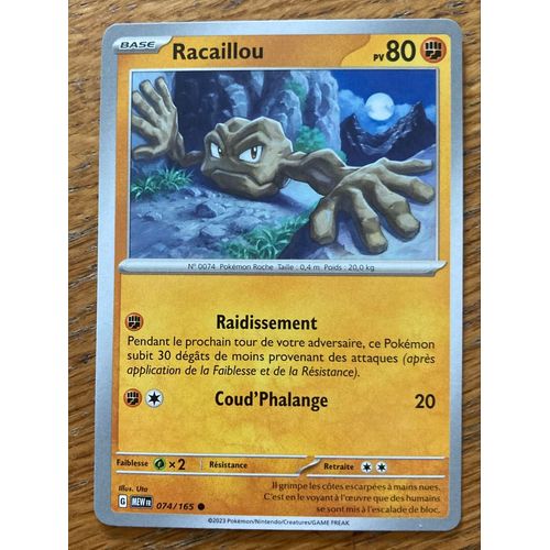 (2024) Racaillou 74/165 Pokemon 
