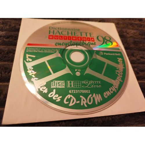 Cd-Rom : Dictionnaire Hachette Multimédia Encyclopédique 98 - Packard Bell