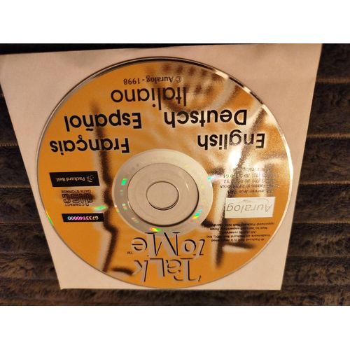 Cd Rom : Talk To Me English Deutsch Français Espanol Italiano De Chez Auralog 1998 Packard Bell