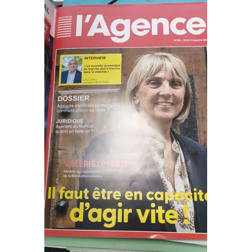 Journal De L'agence Numéro 84 Du 4 Ème Trimestre 2024