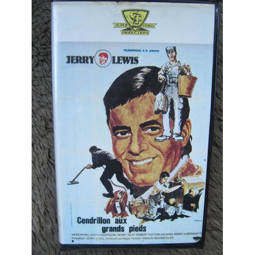 Cendrillon Aux Grands Pieds Avec Jerry Lewis. Cassette Vhs