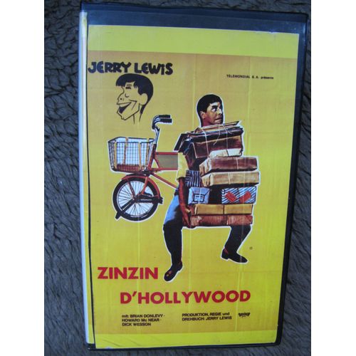Le Zinzin D'hollywood Avec Jerry Lewis. Cassette Vhs