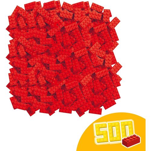 Simba - 104118922 - Ensemble De Blocs De Construction - Blox 8 - 500 Pièces - Rouge
