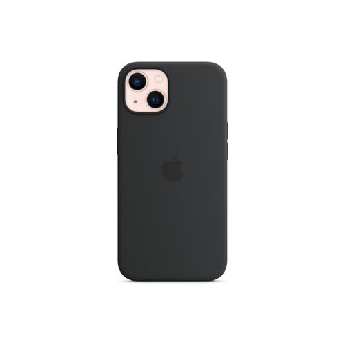 Apple - Coque De Protection Pour Téléphone Portable - Compatibilité Avec Magsafe - Silicone - Noir Minuit - Pour Iphone 13