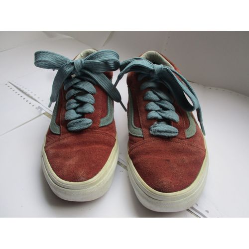 Basket Femme Vans Rouge Et Bleue Taille 38