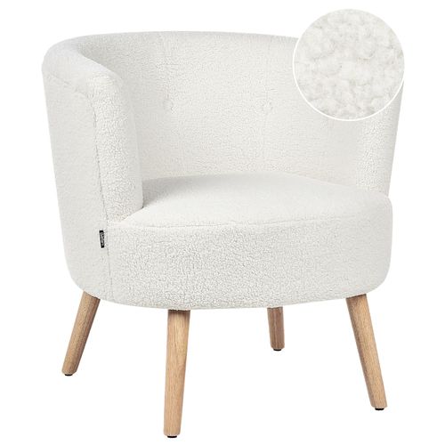 Fauteuil Odenzen Bouclé Blanc