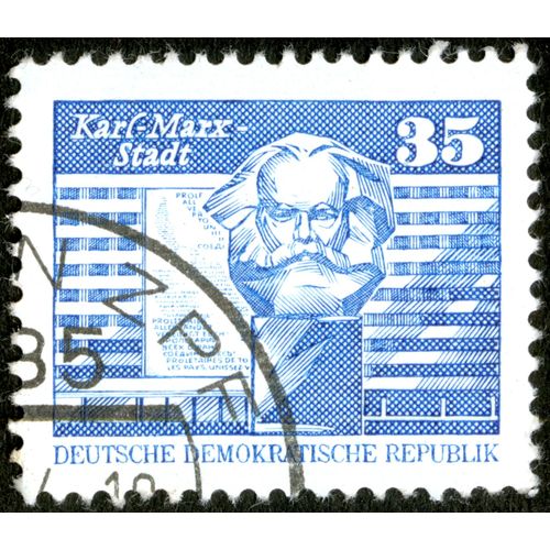 Timbre Oblitéré Deutsche Demokratische Republik, Karl-Marx-Stadt, 35