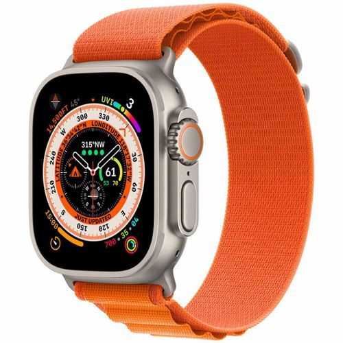 Alpine Loop Band Watch Series 1-10 / Se / Ultra (2) 42/44/45/46/49 Mm Taille S Orange