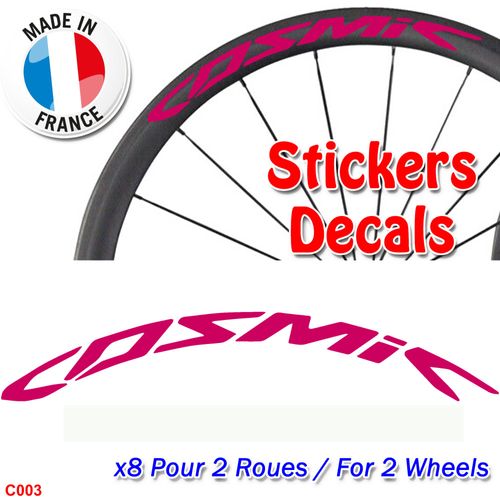 Autocollants Roue Mavic Cosmic - Pro Carbon Jantes Vélo Sticker Weel Decals Rim Sl C T - C003 Magenta