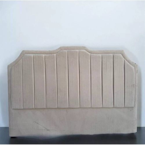 Tête De Lit En Velours Beige