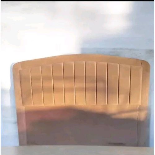 Tête De Lit Beige En Velours