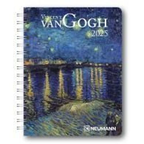 Vincent Van Gogh 2025 - Diary - Buchkalender - Taschenkalender - 16,5x21,6