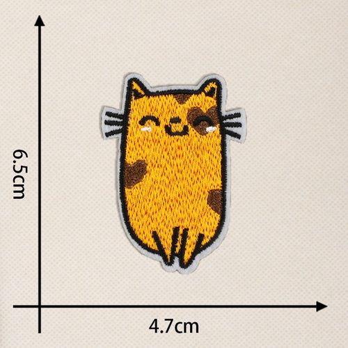 Patchs De Broderie Chat À La Mode,Dessin,Intéressant,Pour Repasser,Sac De Vêtements Pour Enfants,Chapeau,Badge Thermoadhésif #G