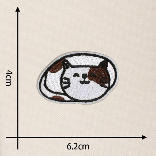 Patchs De Broderie Chat À La Mode,Dessin,Intéressant,Pour Repasser,Sac De Vêtements Pour Enfants,Chapeau,Badge Thermoadhésif #J