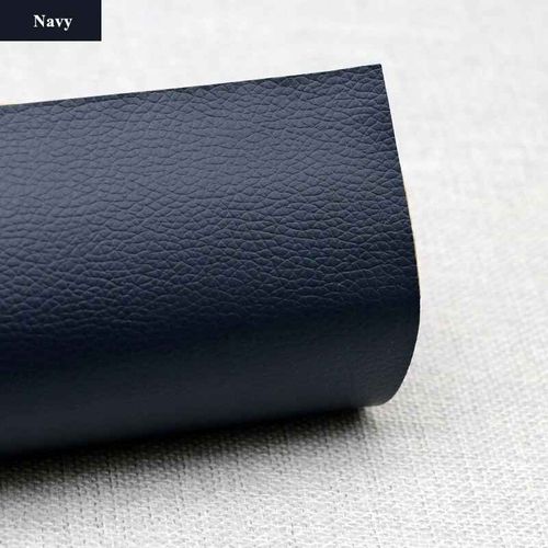 Patchs En Faux Cuir Synthétique Litchi Auto-Adhésifs,Réparation De Trous De Canapé De Grands Meubles,Autocollant De Voiture,Table En Similicuir - Type 20.Navy 20x30cm