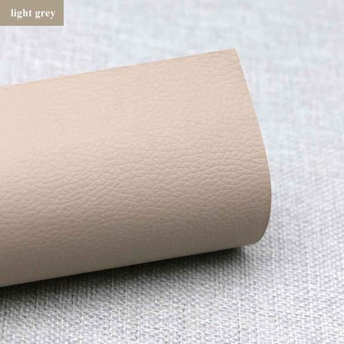 Patchs En Faux Cuir Synthétique Litchi Auto-Adhésifs,Réparation De Trous De Canapé De Grands Meubles,Autocollant De Voiture,Table En Similicuir - Type 6.Light Grey 20x30cm