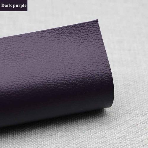 Patchs En Faux Cuir Synthétique Litchi Auto-Adhésifs,Réparation De Trous De Canapé De Grands Meubles,Autocollant De Voiture,Table En Similicuir - Type 32.Dark Purple 20x30