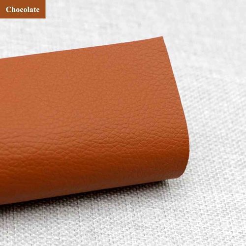Patchs En Faux Cuir Synthétique Litchi Auto-Adhésifs,Réparation De Trous De Canapé De Grands Meubles,Autocollant De Voiture,Table En Similicuir - Type 23.Chocolate 20x30cm