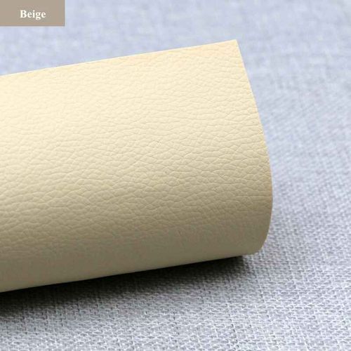 Patchs En Faux Cuir Synthétique Litchi Auto-Adhésifs,Réparation De Trous De Canapé De Grands Meubles,Autocollant De Voiture,Table En Similicuir - Type 4.Beige 20x30cm