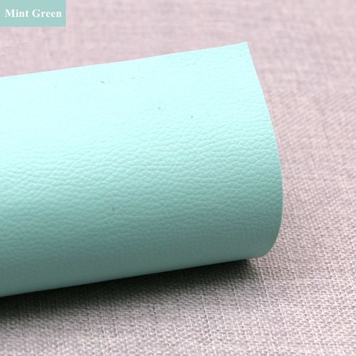 Patchs En Faux Cuir Synthétique Litchi Auto-Adhésifs,Réparation De Trous De Canapé De Grands Meubles,Autocollant De Voiture,Table En Similicuir - Type 30.Mint Green20x30cm