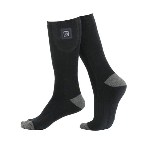 Chaussettes Chauffantes Électriques Pour Hommes Et Femmes,En Coton Thermique,Élastique,Confortable,Pour Le Ski En Plein Air,Hiver - Type Adjustable Black