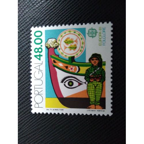 Timbre Portugal Yt 1510 Europe (C.E.P.T.) - Folklore 1981 ( 081208 )