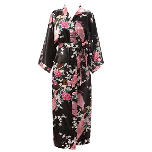 Robe De Nuit En Rayonne Pour Femme,Vêtement De Maison À Fleurs,Kimono Décontracté,Sexy,Surdimensionné 3xl