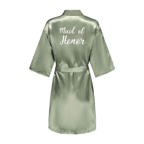 Enge Green-Robe Courte De Demoiselle D'honneur En Satin Pour Femme,Lettres Blanches,Pour Ixde Mariage,Alexready