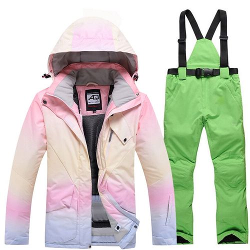 Ensembles De Vêtements De Neige Trempés Pour Femmes,Snowboard,Vêtements De Ski,Veste De Ski Et Pantalon À Bretelles,Moment Parfait,-30