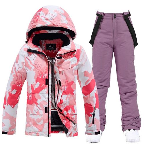 Ensemble De Vêtements De Neige Imperméables Pour Femmes,Olympiques De Ski D'extérieur,Vestes De Glace D'hiver,Pantalons À Bretelles Pour Filles,10k,506