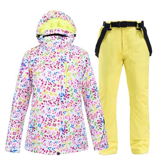 Vêtements De Ski Trempés Pour Femmes,Ensembles De Vêtements De Neige,Costume D'hiver,Veste De Ski Et Pantalon À Bretelles Pour Femme,Moins Cher,506