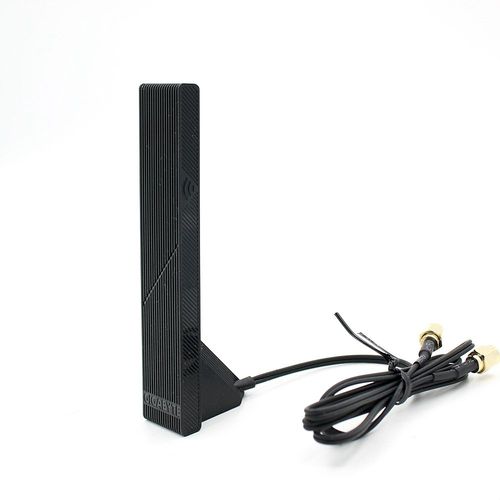 Gigabyte-Carte réseau sans fil à base magnétique,antenne 2 stéroïdes R,bande de touristes,prend en charge la carte mère Z790,WIFI7,2.4G,5G - Type black
