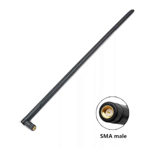 Antenne WiFi pliable à gain élevé pour carte Netword,bande de touristes,amplificateur de réseau de routeur sans fil,SMA mâle,Omni,12dBi,2.4G,5.8G - Type SMA Male