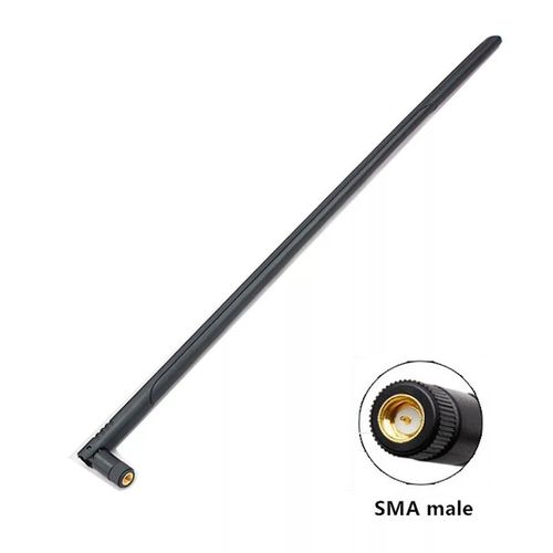 Antenne WiFi Omni mâle pliable pour routeur sans fil,amplificateur de réseau,carte Netword,gain élevé,12dBi,RP SMA,2.4G,5.8G - Type 1pcs-SMA Male