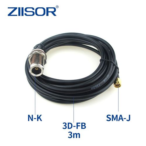 Antenne extérieure en fibre de verre SMA pour point d'accès,prolongateur WiFi longue portée pour touristes,bande N mâle,5G,2.4 GHz,5.8GHz,2.4 GHz - Type N-K TO SMA-J