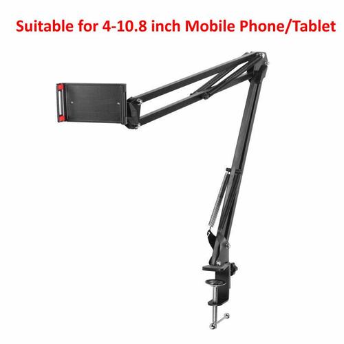 Support De Tablette De Lit Réglable 360 Pour Ipad Mini De 4 À 12.9 Pouces,Pour Téléphones Mobiles - Type Two Arm Holder